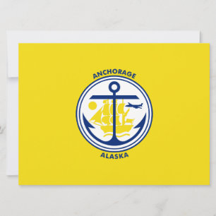 Flagga Anchorage (Alaska) Kort