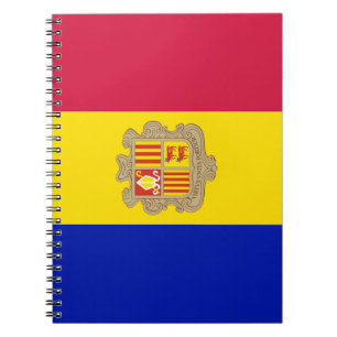 Flagga Andorra Anteckningsbok