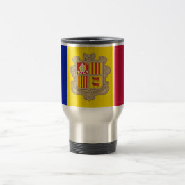 Flagga Andorra Travel/Commuter Mugg