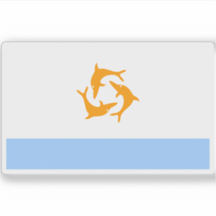 Flagga Anguilla (1967-1969) Klistermärken