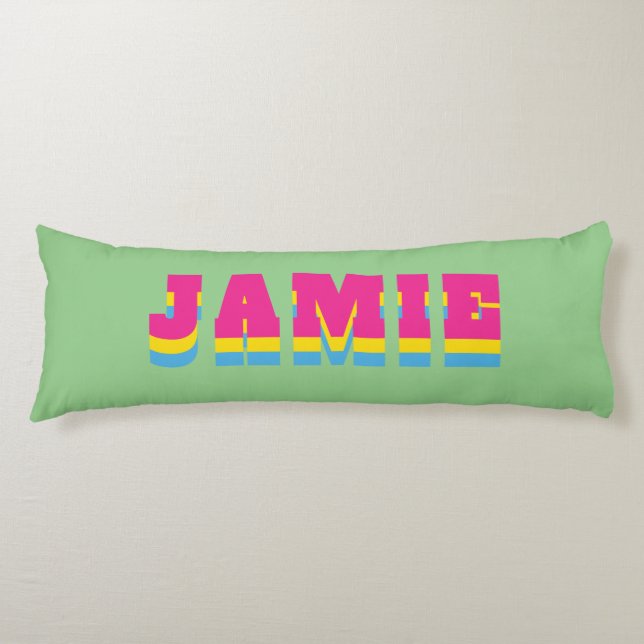 Flagga anpassade namn för det transexuella Pridet  Kroppskudde (Framsidan)