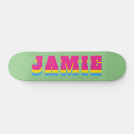 Flagga anpassade namn för det transexuella Pridet Mini Skateboard Bräda 18,5 Cm