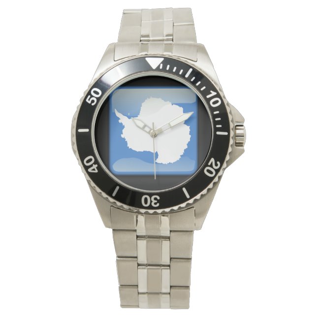 Flagga Antarctica Armbandsur (Framsida)