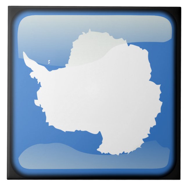 Flagga Antarctica Kakelplatta (Framsidan)