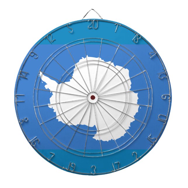 Flagga Antarctica Metall Cage Dartboard Piltavla (Framsidan)