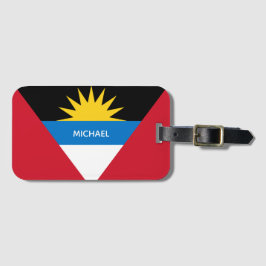 Flagga Antigua och Barbuda Bagagebricka