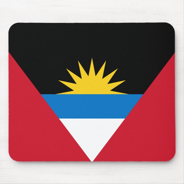 Flagga Antigua och Barbuda Musmatta (Framsidan)