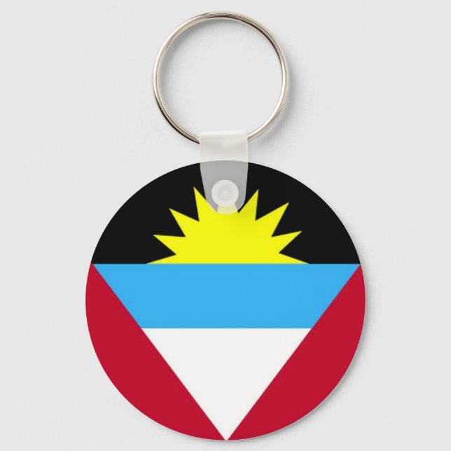 Flagga Antigua och Barbuda Nyckelring (Framsida)