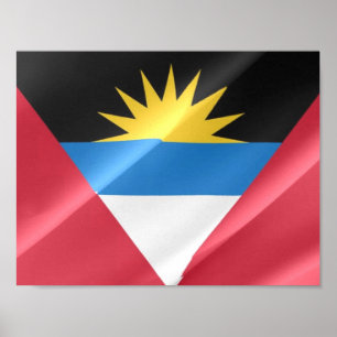 FLAGGA . Antigua och Barbuda - Poster