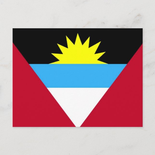 Flagga Antigua och Barbuda Vykort (Framsida)