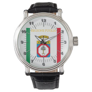 Flagga Apulien (Italien) Armbandsur