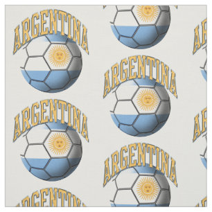 Flagga Argentina Argentines Soccer Ball Mönster Tyg