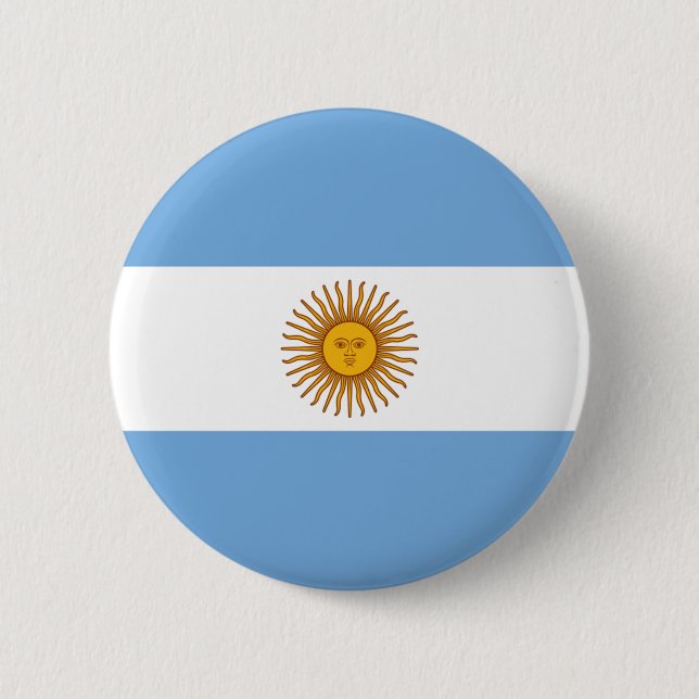 Flagga Argentina - Bandera de Argentina Knapp (Framsida)
