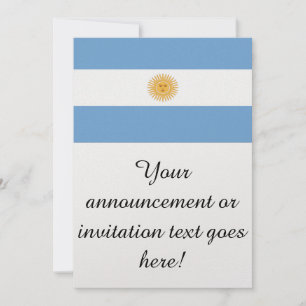 Flagga Argentina Inbjudningar