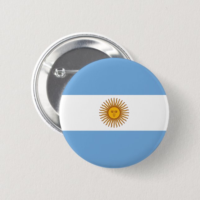 Flagga Argentina Knapp (Framsida & baksida)