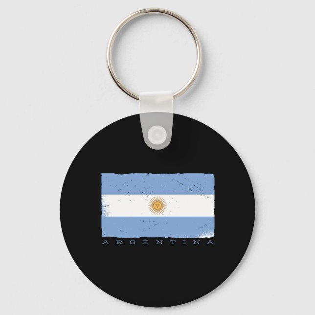 Flagga ARGENTINA Nyckelring (Framsida)