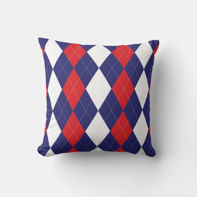 Flagga Argyle Dekorativ kudde (Framsida)