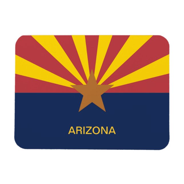 Flagga Arizona Magnet (Horisontell)