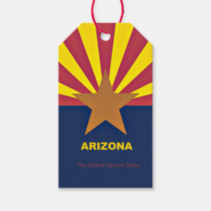Flagga Arizona Presentetikett