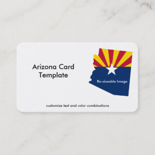 Flagga Arizona State-Affärskort Visitkort