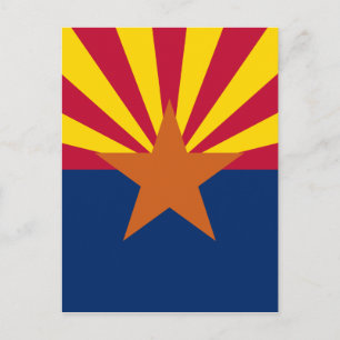 Flagga Arizona Vykort