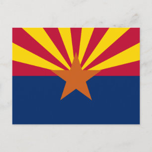 Flagga Arizona Vykort