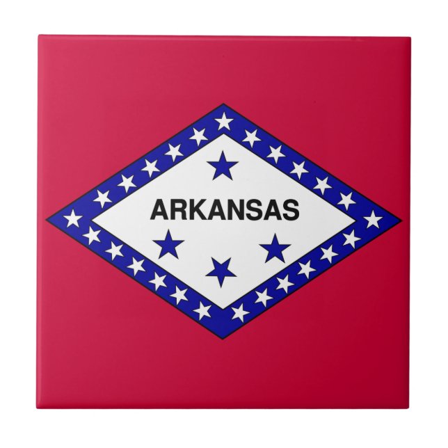 Flagga Arkansas Kakelplatta (Framsidan)