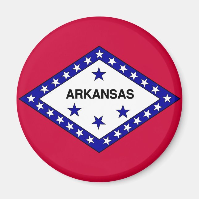 Flagga Arkansas Magnet (Framsidan)