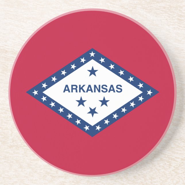 Flagga Arkansas Underlägg Sandsten (Framsidan)