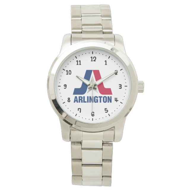 Flagga Arlington, Texas Watch Armbandsur (Framsida)