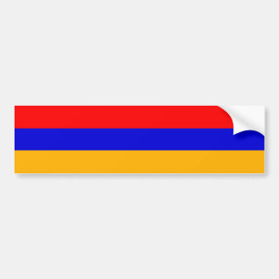 Flagga Armenien Bildekal