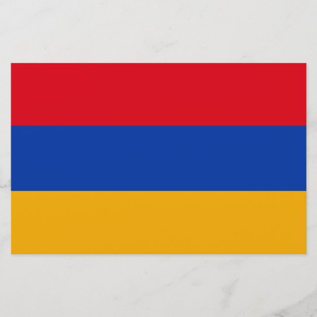 Flagga Armenien Brevpapper (Framsida)
