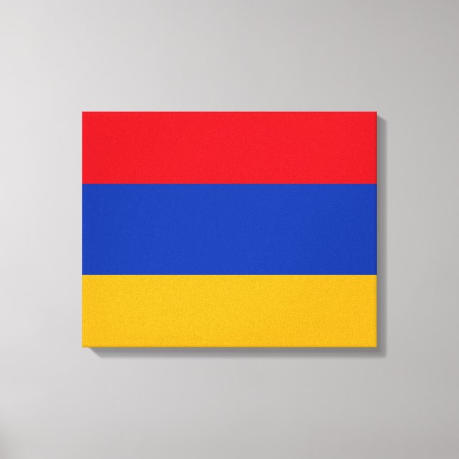 Flagga Armenien Canvastryck (Framsida)