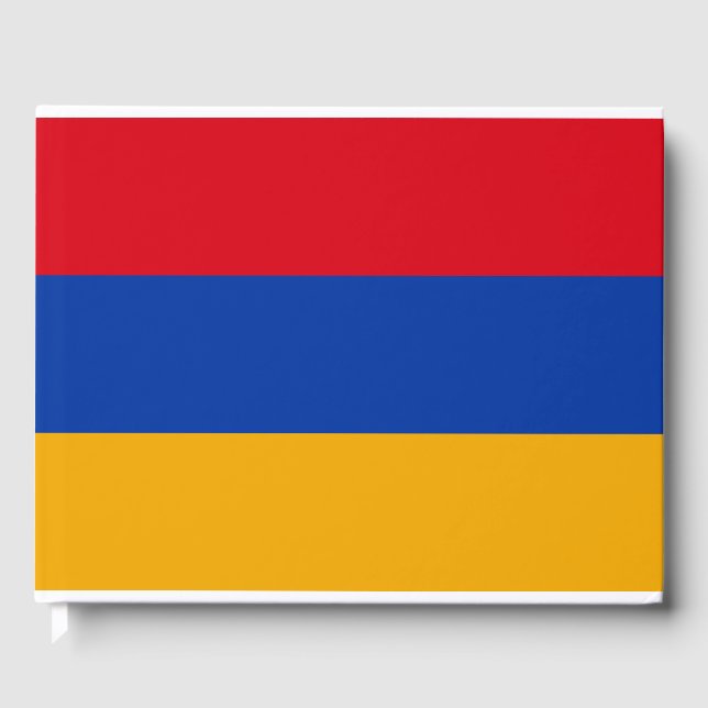 Flagga Armenien Gästböcker (Framsida)
