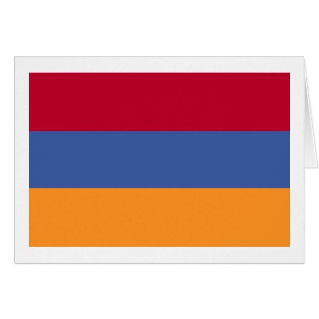 Flagga Armenien Hälsningskort (Framsidan Horizontal)