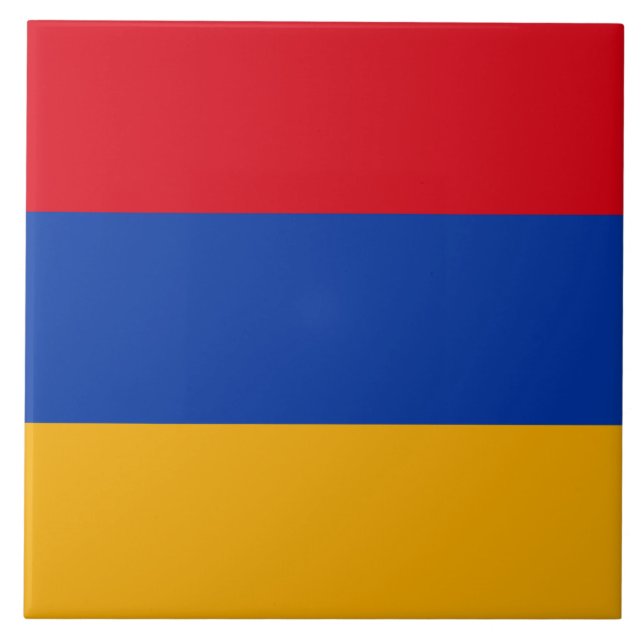 Flagga Armenien Kakelplatta (Framsidan)