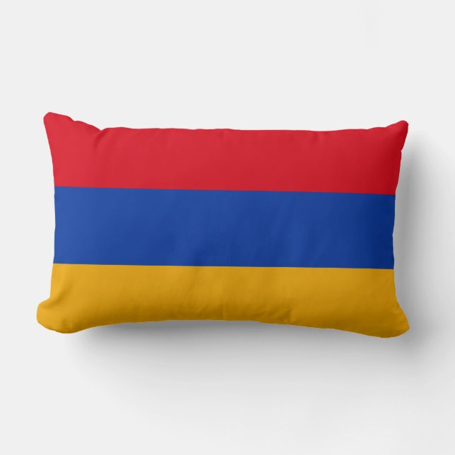 Flagga Armenien Lumbarkudde (Framsida)