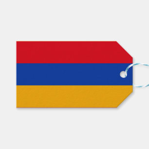 Flagga Armenien Presentetikett