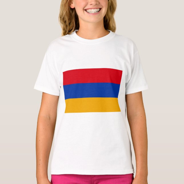 Flagga Armenien T Shirt (Framsida)