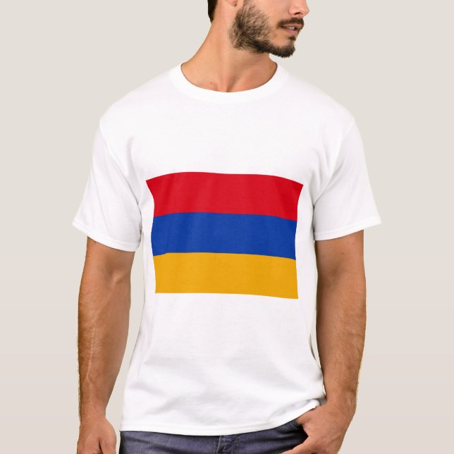 Flagga Armenien T Shirt (Framsida)