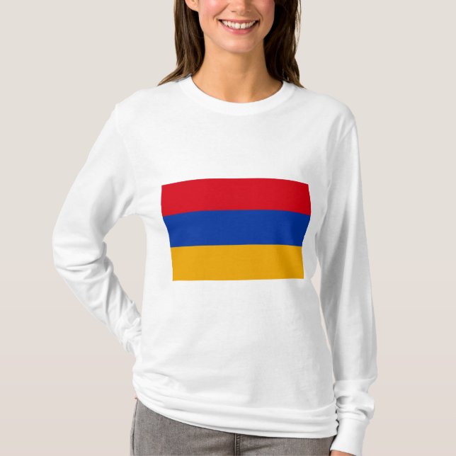Flagga Armenien T Shirt (Framsida)