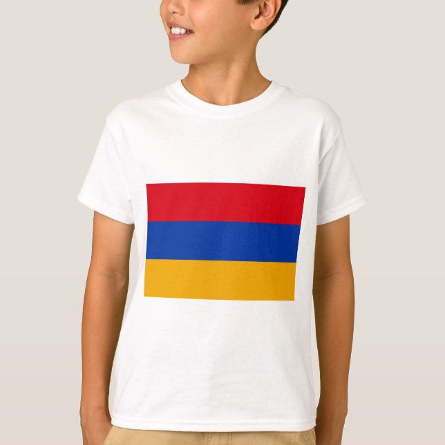 Flagga Armenien T Shirt (Framsida)