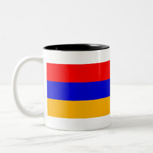 Flagga Armenien Två-Tonad Mugg