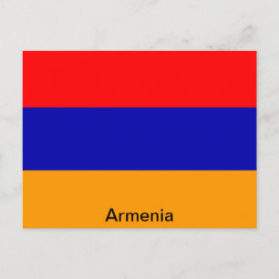 Flagga Armenien Vykort