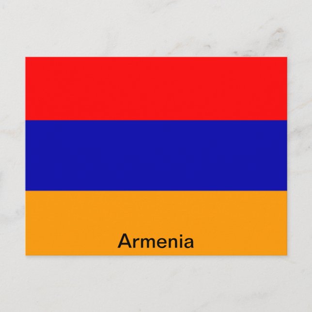 Flagga Armenien Vykort (Framsida)