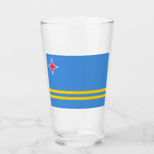 Flagga Aruba Glaskopp