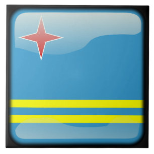 Flagga Aruba Kakelplatta