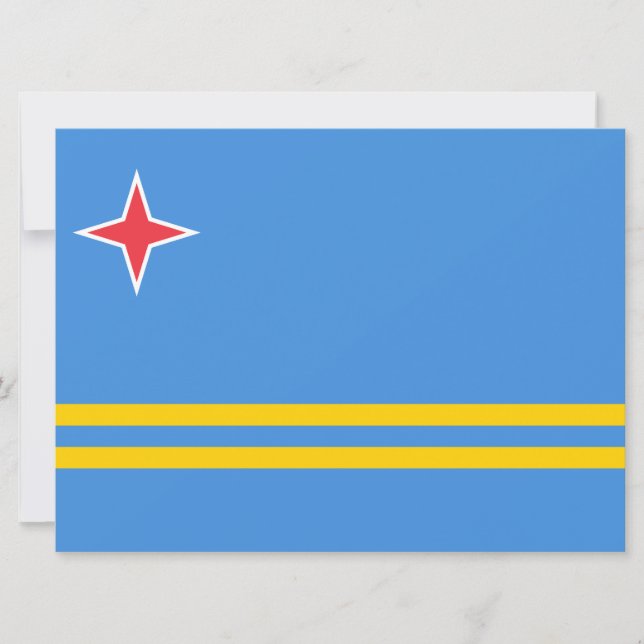 Flagga Aruba Kort (Framsida)