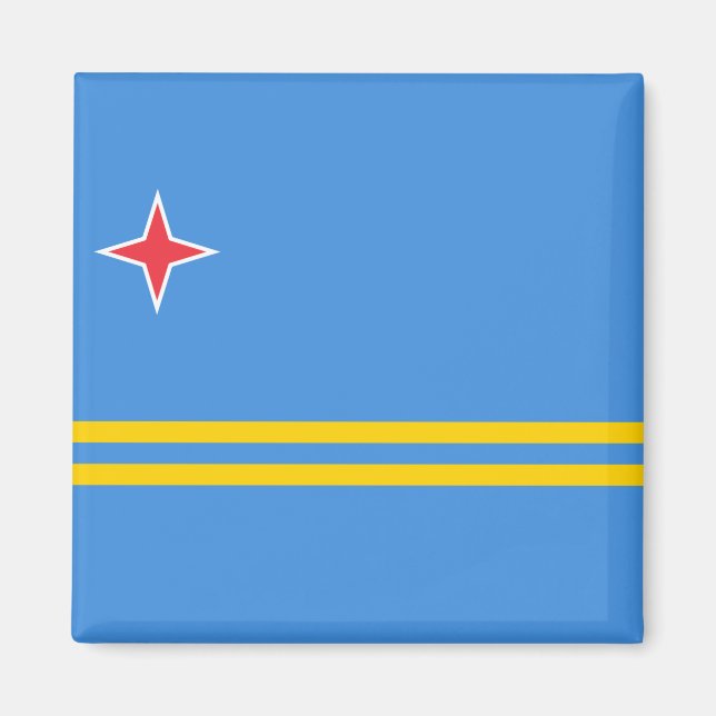 Flagga Aruba Magnet (Framsidan)