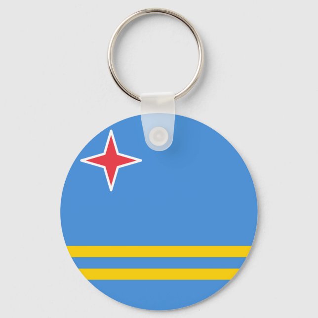 Flagga Aruba Nyckelring (Framsida)